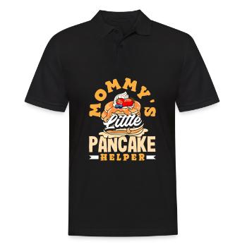 Cadeau drôle d’amateur de crêpes - Polo Homme - noir - Devant - Kai (181cm)