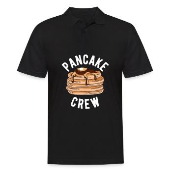 Cadeau drôle d’amateur de crêpes - Polo Homme - noir - Devant - Kai (181cm)