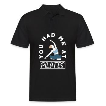 Vous m’avez déjà eu en Pilates - Polo Homme - noir - Devant - Kai (181cm)