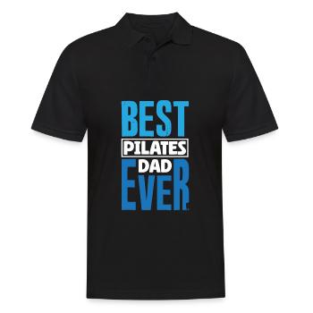 Meilleur papa Pilates de tous les temps - Polo Homme - noir - Devant - Kai (181cm)