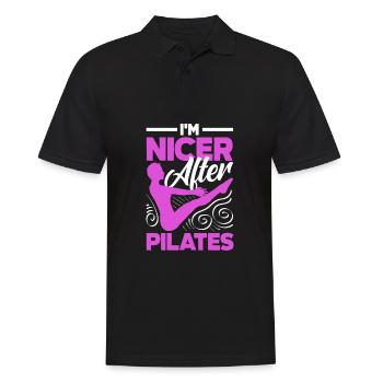 Je suis plus bien après l’exercice de Pilates - Polo Homme - noir - Devant - Kai (181cm)
