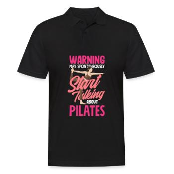 L’attention peut parler de Pilates - Polo Homme - noir - Devant - Kai (181cm)