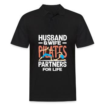 Pilates Partenaire pour la vie Couple - Polo Homme - noir - Devant - Kai (181cm)