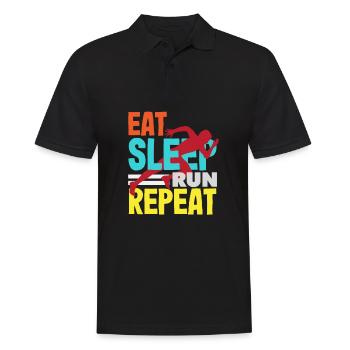Athletics Athletes - Men's Polo Shirt - black - Front - Kai (181cm)