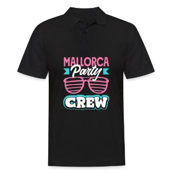 Mallorca Party Crew Vacances Majorque - Polo Homme - noir - Devant - Kai (181cm)
