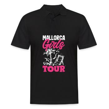 Mallorca Party Crew Vacances Majorque - Polo Homme - noir - Devant - Kai (181cm)