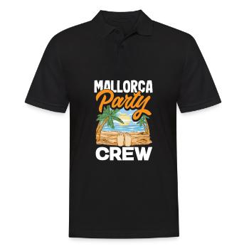 Mallorca Party Crew Vacances Majorque - Polo Homme - noir - Devant - Kai (181cm)
