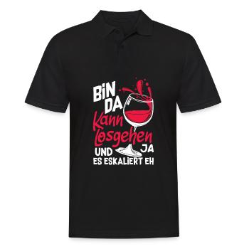 Mallorca Party Crew Vacances Majorque - Polo Homme - noir - Devant - Kai (181cm)