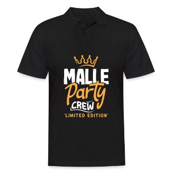 Mallorca Party Crew Vacances Majorque - Polo Homme - noir - Devant - Kai (181cm)