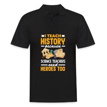 Lustiges Lehrer Lehrerinnen Geschenk - Männer Poloshirt - Schwarz - Vorne - Kai (181cm)