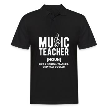 Lustiges Lehrer Lehrerinnen Geschenk - Männer Poloshirt - Schwarz - Vorne - Kai (181cm)