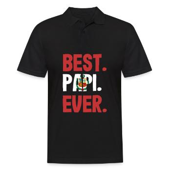 Peru Peruaner Geschenk - Männer Poloshirt - Schwarz - Vorne - Kai (181cm)
