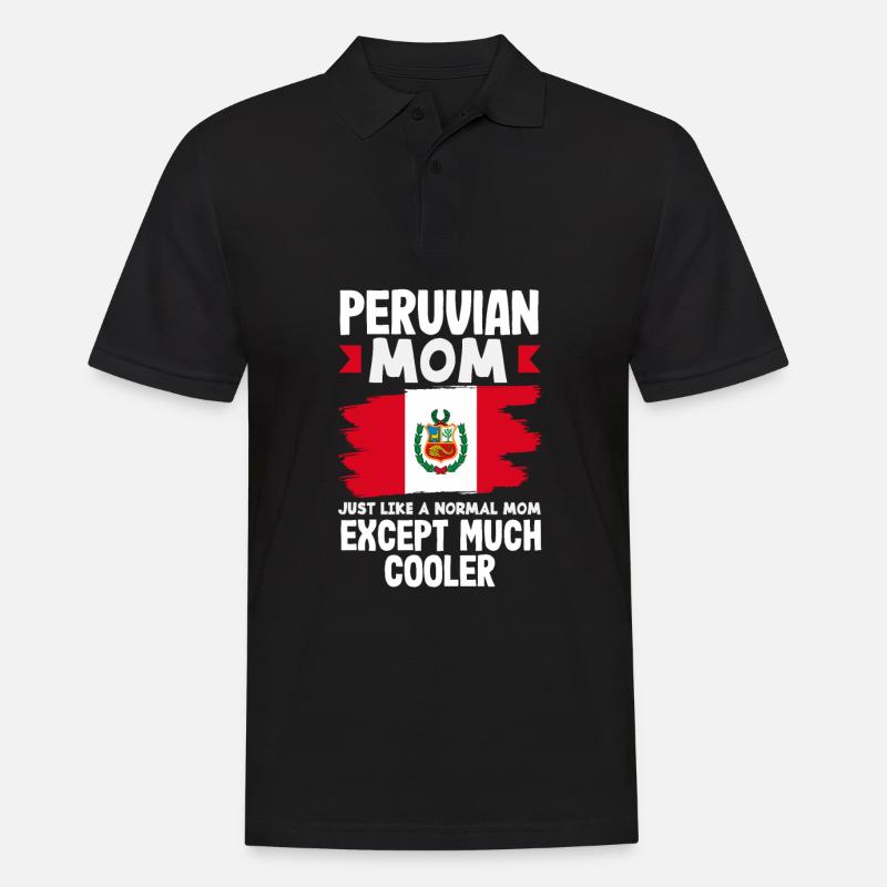 Peru Peruaner Geschenk - Männer Poloshirt - Schwarz