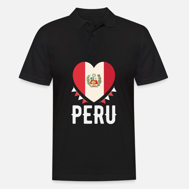 Peru Peruvian Gift - Men's Polo Shirt - black