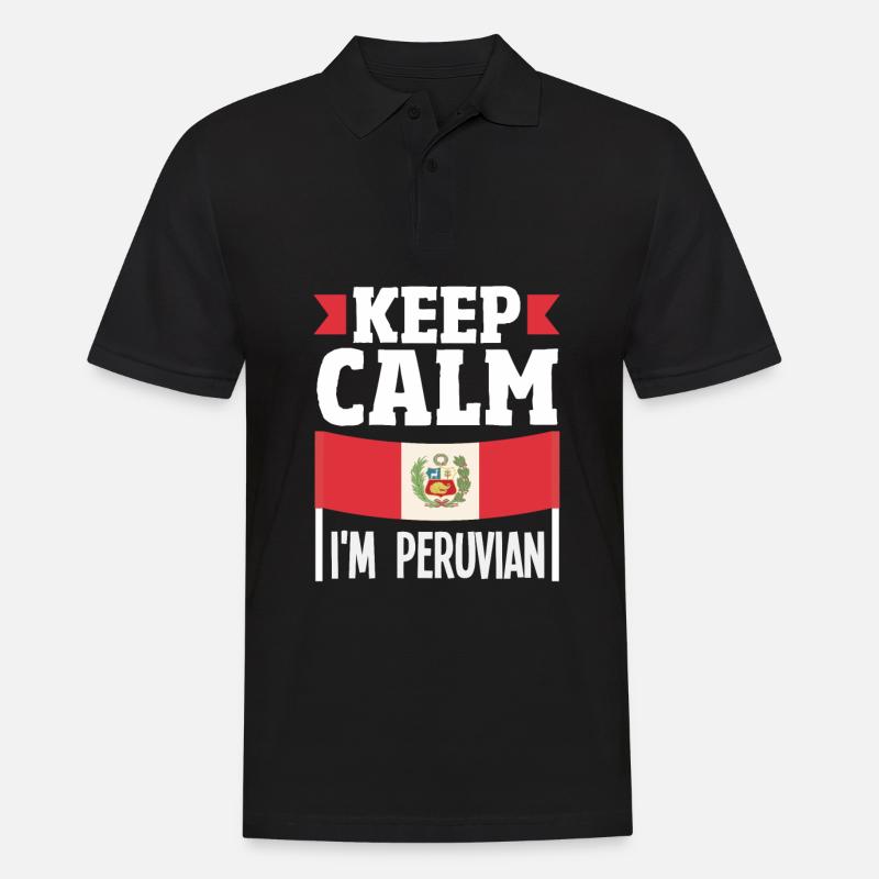 Peru Peruvian Gift - Men's Polo Shirt - black