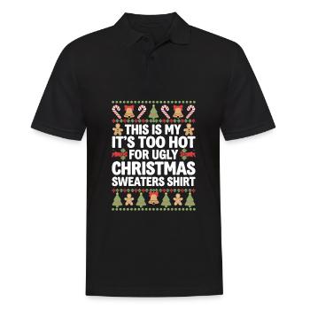 Es Ist Zu Heiß Für Hässliche Weihnachtspullover - Männer Poloshirt - Schwarz - Vorne - Kai (181cm)
