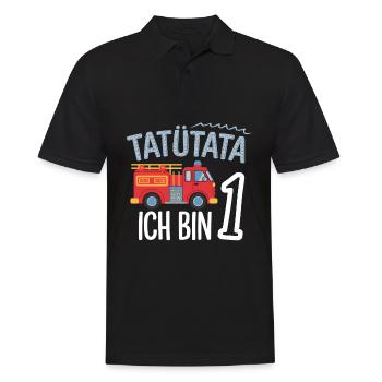1er anniversaire de la brigade de pompiers de Tatütata - Polo Homme - noir - Devant - Kai (181cm)