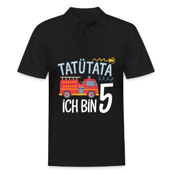 5e anniversaire de la brigade de pompiers de Tatütata - Polo Homme - noir - Devant - Kai (181cm)