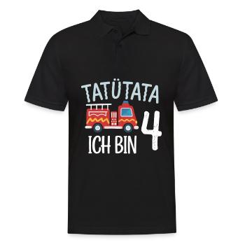 4e anniversaire de la brigade de pompiers de Tatütata - Polo Homme - noir - Devant - Kai (181cm)