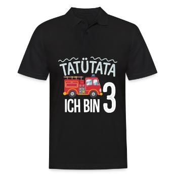 3e anniversaire de la brigade de pompiers de Tatütata - Polo Homme - noir - Devant - Kai (181cm)