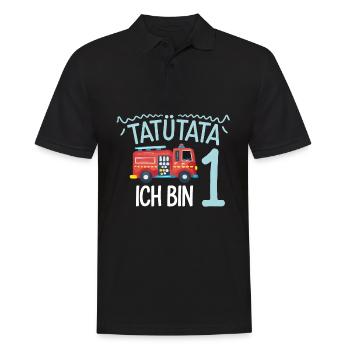 1er anniversaire de la brigade de pompiers de Tatütata - Polo Homme - noir - Devant - Kai (181cm)