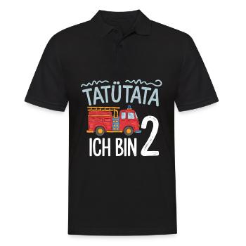2e anniversaire des pompiers de Tatütata - Polo Homme - noir - Devant - Kai (181cm)