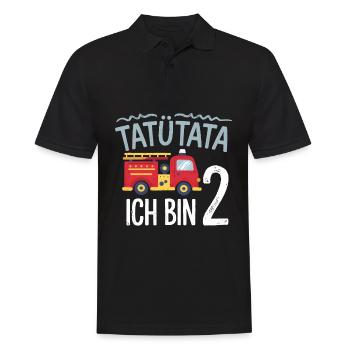2e anniversaire des pompiers de Tatütata - Polo Homme - noir - Devant - Kai (181cm)