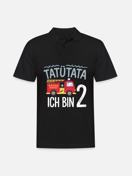 Tatütata Fire Brigade 2nd Birthday - Men's Polo Shirt - black