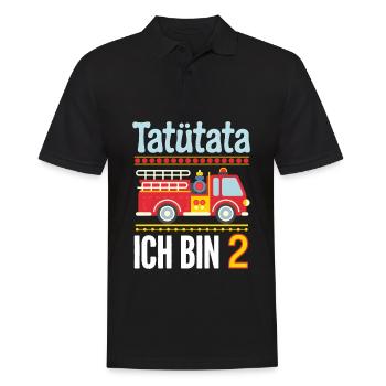 2e anniversaire des pompiers de Tatütata - Polo Homme - noir - Devant - Kai (181cm)