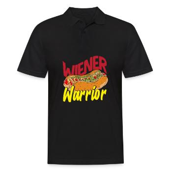 Wiener Warrior Hot Dog Fan - Männer Poloshirt - Schwarz - Vorne - Kai (181cm)