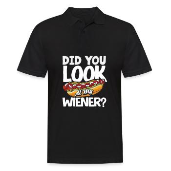 Have you seen my hot dog? - Men's Polo Shirt - black - Front - Kai (181cm)