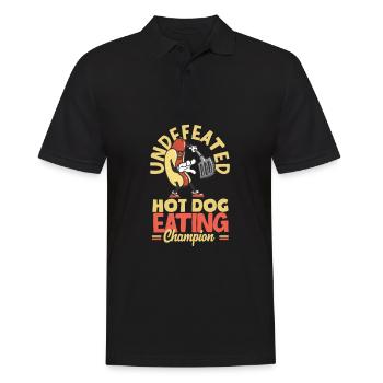 Champion de la nourriture à hot-dog invaincu - Polo Homme - noir - Devant - Kai (181cm)