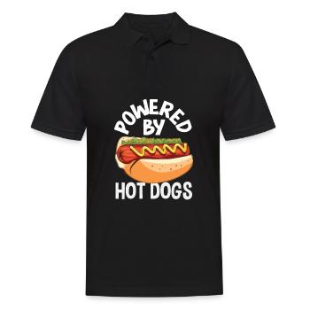 Powered by Hot Dogs Stylish - Men's Polo Shirt - black - Front - Kai (181cm)