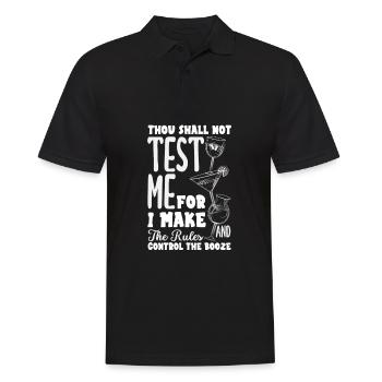 Lustiger Barkeeper Spruch Barkeeper Geschenk - Männer Poloshirt - Schwarz - Vorne - Kai (181cm)