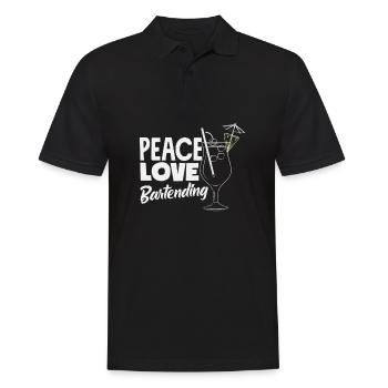 Funny Bartender Saying Bartender Gift - Men's Polo Shirt - black - Front - Kai (181cm)