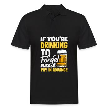 Lustiger Barkeeper Spruch Barkeeper Geschenk - Männer Poloshirt - Schwarz - Vorne - Kai (181cm)