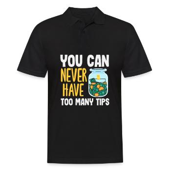 Lustiger Barkeeper Spruch Barkeeper Geschenk - Männer Poloshirt - Schwarz - Vorne - Kai (181cm)