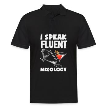 Lustiger Barkeeper Spruch Barkeeper Geschenk - Männer Poloshirt - Schwarz - Vorne - Kai (181cm)