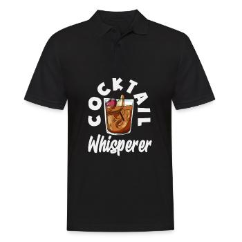 Funny Bartender Saying Bartender Gift - Men's Polo Shirt - black - Front - Kai (181cm)