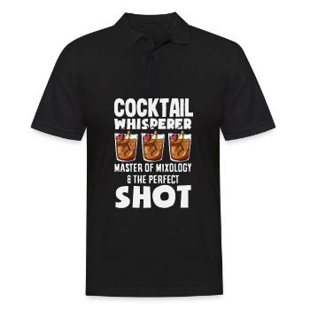 Funny Bartender Saying Bartender Gift - Men's Polo Shirt - black - Front - Kai (181cm)