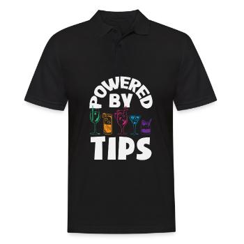Lustiger Barkeeper Spruch Barkeeper Geschenk - Männer Poloshirt - Schwarz - Vorne - Kai (181cm)