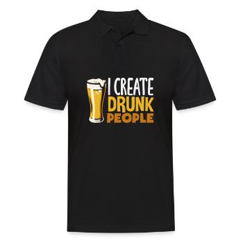 Funny Bartender Saying Bartender Gift - Men's Polo Shirt - black - Front - Kai (181cm)