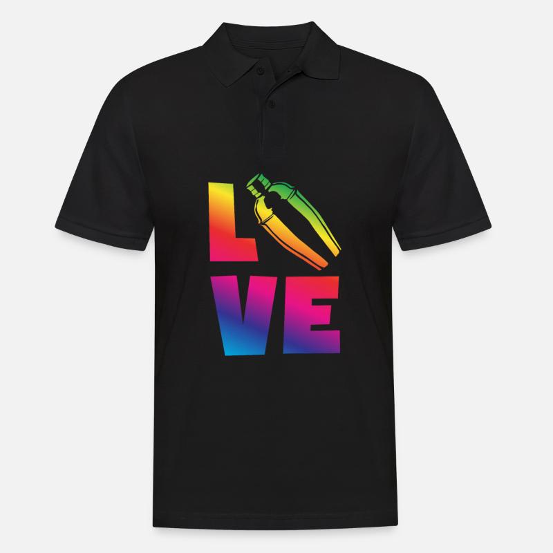 Lustiger Barkeeper Spruch Barkeeper Geschenk - Männer Poloshirt - Schwarz