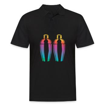 Funny Bartender Saying Bartender Gift - Men's Polo Shirt - black - Front - Kai (181cm)