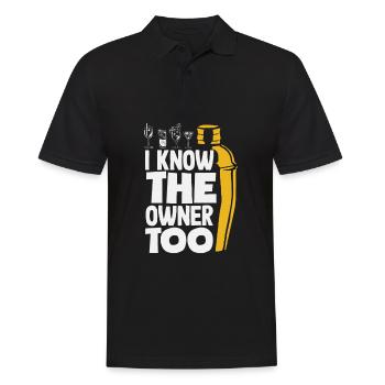 Funny Bartender Saying Bartender Gift - Men's Polo Shirt - black - Front - Kai (181cm)