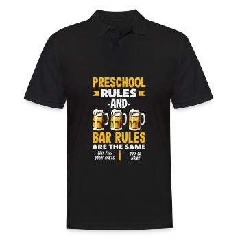 Funny Bartender Saying Bartender Gift - Men's Polo Shirt - black - Front - Kai (181cm)