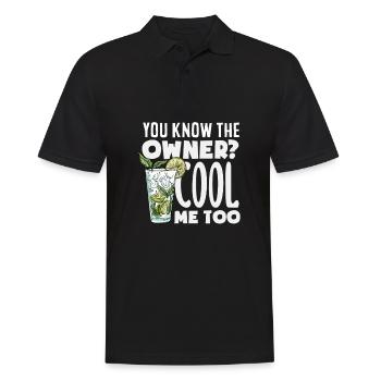 Funny Bartender Saying Bartender Gift - Men's Polo Shirt - black - Front - Kai (181cm)