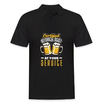 Funny Bartender Saying Bartender Gift - Men's Polo Shirt - black - Front - Kai (181cm)