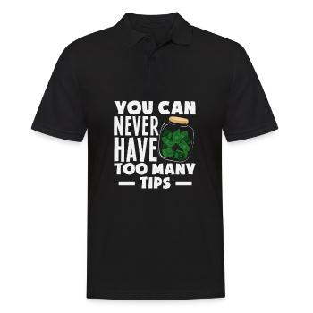 Lustiger Barkeeper Spruch Barkeeper Geschenk - Männer Poloshirt - Schwarz - Vorne - Kai (181cm)