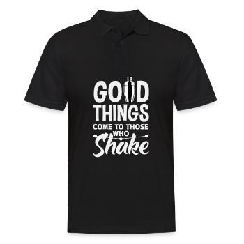 Funny Bartender Saying Bartender Gift - Men's Polo Shirt - black - Front - Kai (181cm)